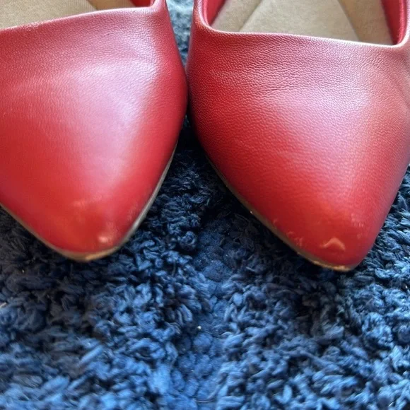 Betabrand Red Block Heel Pumps – Size 7.5 | Classic Work-to-Weekend Comfort Heel - Picture 6 of 7